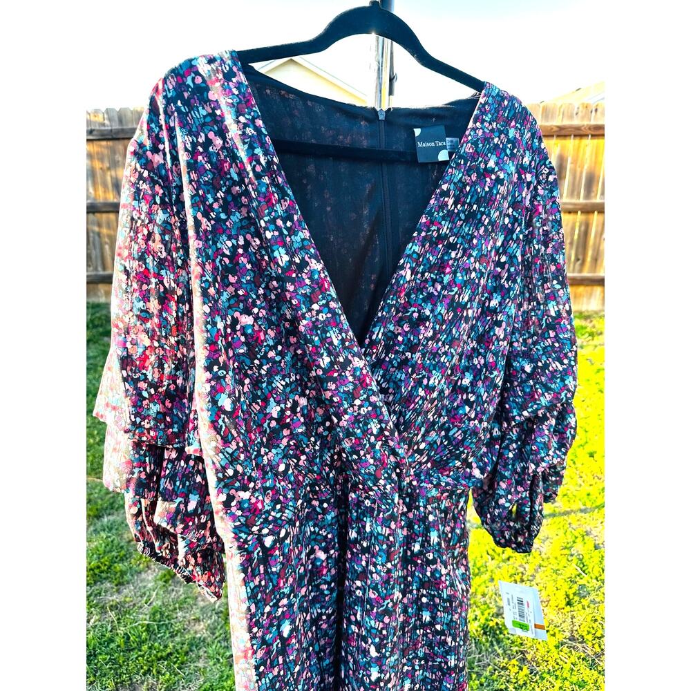 Maison Tara Maxi Floral Dress 24W - Picture 3 of 5